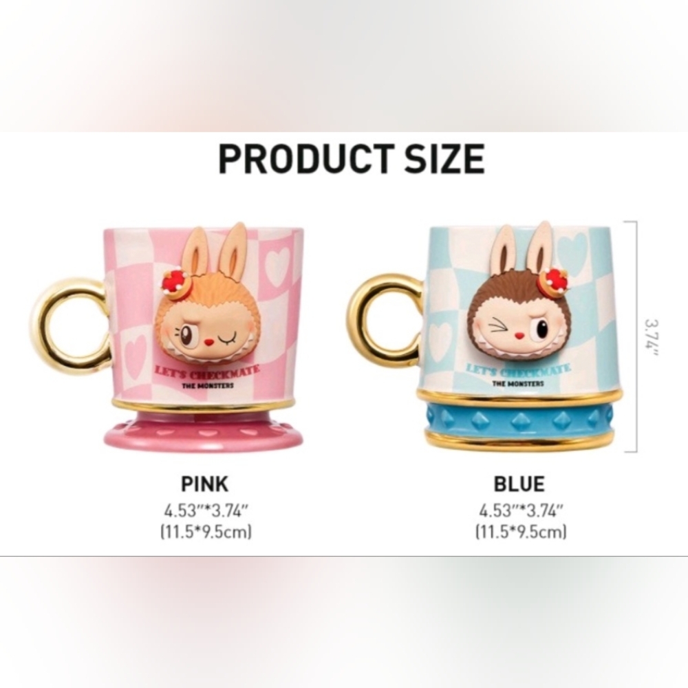The Monsters Let's Checkmate Series - Mug Pink Or Blue